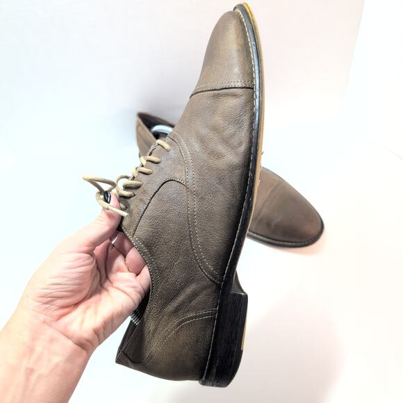 Joseph Abboud Derby Cap Toe Suede Leather Oxford Shoes Men's Size 10.5 - Picture 2 of 9